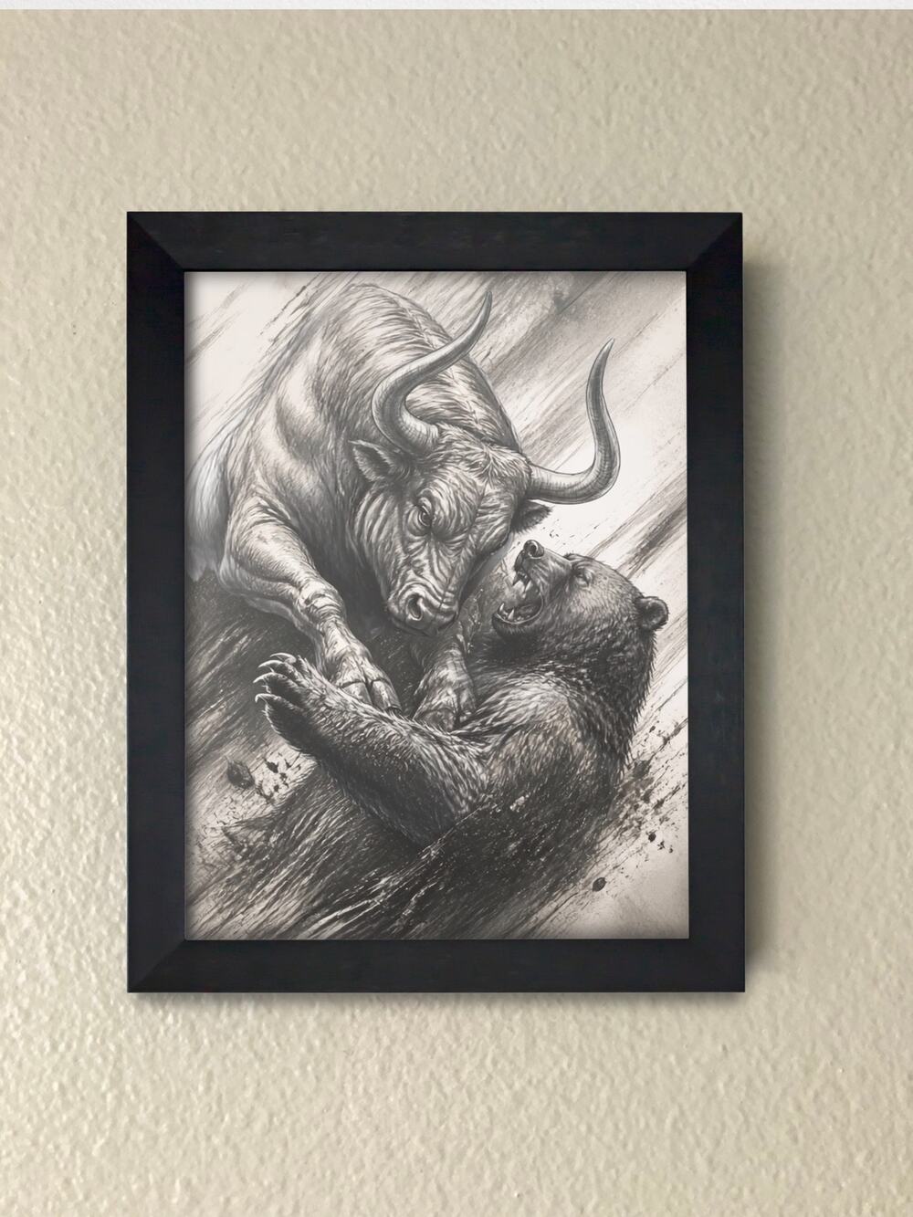 Bulls and Bears Financial Wall Art